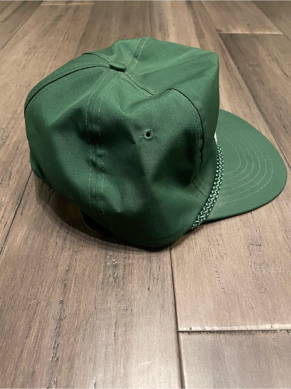 Vintage Hillside Green Strapback Golf Hat Shamrock Rope Cap - Picture 3 of 6